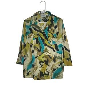 Joanna Women's Button Up Shirt Size Large